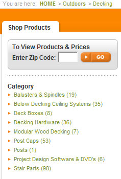 Home Depot Categories
