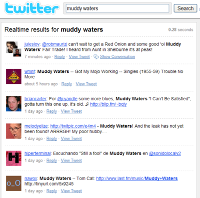Muddy Waters Twitter Search