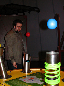 floating balls at COSI
