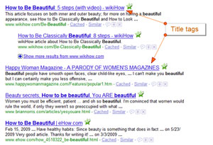 Titles in Serps