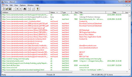 Xenu Broken Links